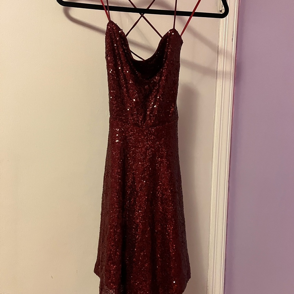 Windsor Burgundy Sequin Dress